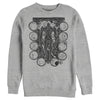 Men's Marvel Eternals Kro Wood Stamp Circles  Adult Sweatshirt