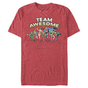 Men's Justice League Team Awesome Perspective  Adult T-Shirt