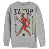 Men's ZZ TOP Devil Spades  Adult Sweatshirt