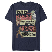 Men's Star Wars Dad You are Strong Inventive Clever Gentle  Adult T-Shirt