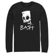 Men's The Simpsons Skeleton Bart  Adult Long Sleeve Shirt