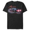 Men's General Motors Black Camaro Z28 Burning Out Tires  Adult T-Shirt