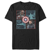 Men's Marvel The Falcon and the Winter Soldier Portraits  Adult T-Shirt