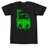 Men's Star Wars Halloween Dripping Boba Fett Helmet  Adult T-Shirt