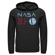 Men's NASA Space Vacation Expert Out Of This World!  Adult Pull Over Hoodie