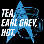 Men's Star Trek: The Next Generation Cup Of Tea Earl Grey Hot, Captain Picard  Adult Pull Over Hoodie