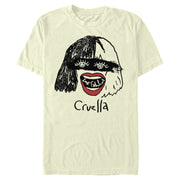 Men's Cruella Look Fabulous Drawing  Adult T-Shirt