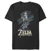 Men's Nintendo Legend of Zelda Princess Oil Paint  Adult T-Shirt