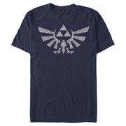 Men's Nintendo Legend of Zelda Hylian Crest Hidden Pattern  Adult T-Shirt