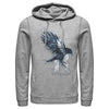 Men's Harry Potter Ravenclaw Bird Watercolor  Adult Pull Over Hoodie