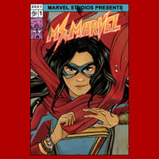 Men's Marvel: Ms. Marvel Comic Book Cover  Adult T-Shirt