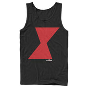 Men's Marvel Black Widow Bold Hourglass  Adult Tank Top