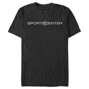 Men's ESPN White Sports Center Logo  Adult T-Shirt