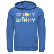 Men's Toy Story Ducky & Bunny Rainbow Text  Adult Pull Over Hoodie