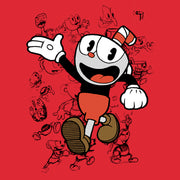 Men's Cuphead Sketch Parade  Adult T-Shirt