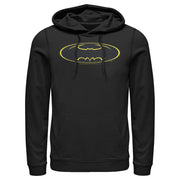 Men's Batman Logo Modern Wing  Adult Pull Over Hoodie