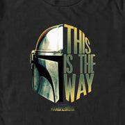 Men's Star Wars: The Mandalorian This is the Way Helmet Logo  Adult T-Shirt