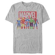 Men's Marvel Avenger Action Figures  Adult T-Shirt