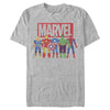 Men's Marvel Avenger Action Figures  Adult T-Shirt