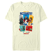 Men's DC League of Super-Pets Activate Group Panels  Adult T-Shirt