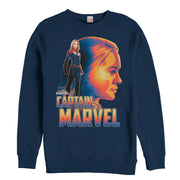 Men's Marvel Captain Marvel Artistic Profile  Adult Sweatshirt