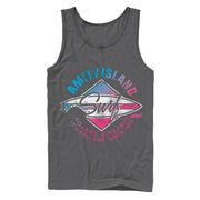 Men's Jaws Amity Island Surfboard Repair  Adult Tank Top