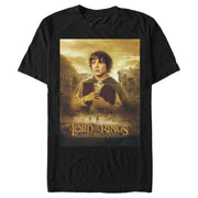 Men's The Lord of the Rings Two Towers Frodo Movie Poster  Adult T-Shirt