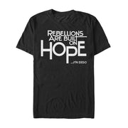 Men's Star Wars Rogue One Rebellions Built on Hope  Adult T-Shirt