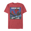 Men's Marvel Spider-Man Chillin' Like a Hero  Adult T-Shirt