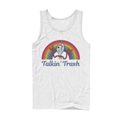 Men's Toy Story Forky Talkin' Trash Rainbow  Adult Tank Top