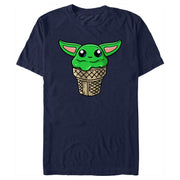 Men's Star Wars: The Mandalorian Grogu Ice Cream Cone  Adult T-Shirt