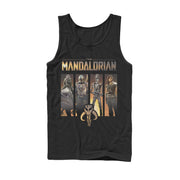 Men's Star Wars: The Mandalorian Character Panel  Adult Tank Top