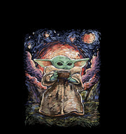 Men's Star Wars: The Mandalorian The Child Starry Night  Adult Tank Top