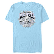 Men's Marvel Floral Carol Danvers  Adult T-Shirt