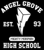 Men's Power Rangers Angel Grove High School  Adult T-Shirt