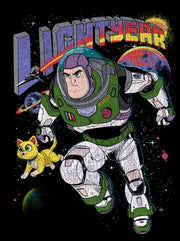 Men's Lightyear Buzz and Sox Protecting The Galaxy  Adult T-Shirt