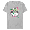 Men's Star Wars: The Mandalorian Grogu Christmas Lights  Adult T-Shirt