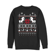 Men's Lost Gods Ugly Christmas Unicorn  Adult Sweatshirt