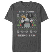 Men's Disney Princesses Christmas Being Bad  Adult T-Shirt