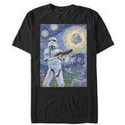 Men's Star Wars Stormtrooper Starry Night  Adult T-Shirt