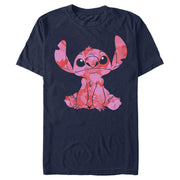 Men's Lilo & Stitch Heart Filled Stitch  Adult T-Shirt