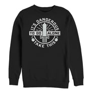 Men's Nintendo Legend of Zelda Dangerous Take This  Adult Sweatshirt