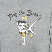 Men's Betty Boop New Year's Retro Pop the Bubbly  Adult Sweatshirt