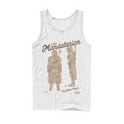 Men's Star Wars: The Mandalorian Toy Action Figure  Adult Tank Top