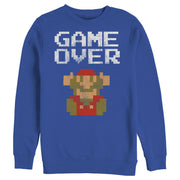 Men's Nintendo Mario Game Over  Adult Sweatshirt