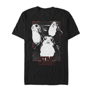 Men's Star Wars The Last Jedi Porg Grayscale  Adult T-Shirt