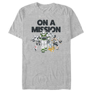 Men's Lightyear Buzz Lightyear On a Mission With Friends  Adult T-Shirt