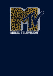 Men's MTV Cheetah Print Logo  Adult Sweatshirt