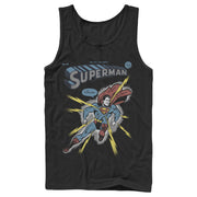 Men's Superman Electrified  Adult Tank Top