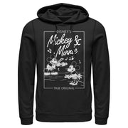 Men's Mickey & Friends Playing Violin Music Poster  Adult Pull Over Hoodie